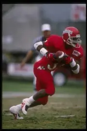 Defensive back Antonio Pratt Fresno State Bulldogs moves the ball - Old Photo