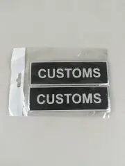 Dean And Tyler Patch Set 2 CUSTOMS Patches - Hook & Loop -