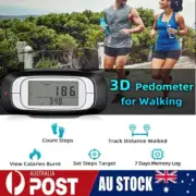 3D LCD Digital Pedometer Step Walking Distance Calorie Counter Jogging Running