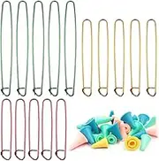 45 Pieces Knitting and Crochet Supplies, lyfLux 30 Pieces Knitting Needles Point Protector 15 Pieces Knitting Stitch Holders Stitch Markers for Crochet, Beginners, Knitting, Sewing, DIY Crafts