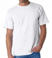 3 X Men's Plain 100% Cotton Blank T-shirt Crew Tee White Bulk Cheap Wholesale