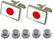 [Select Gifts] Shirt Dress Studs Japan Flag Cufflinks