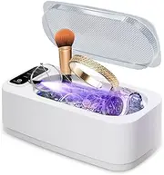 [Zumist] Ultrasonic Jewellery Cleaner - 1.8oz(350ML) Retainer Jewelry Cleaner Machine with 4 Cleaning Modes, Stainless Steel Tank, Portable Sonic Cleaner for Rings, Glasses, Dentures, Coins, Watches