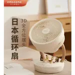日本AMADANA空氣循環風扇家用台式電風扇小型台式搖頭渦輪靜音檯扇