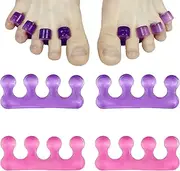 Set of 4 Toe Spacers, Gel Toe Separators for Pedicure, Nail Polish, Toenail Trimming