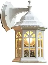 Aluminium Outdoor Wall Light E27, Rustic Outdoor Wall Light Wall Light Protection Outdoor Lighting for Yard & Garden,Outdoor Waterproof Wall Lights (White)