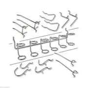 200pc Wall Pegboard Organizers Assorted Hooks Garage Tool Hooks Bins Hanging