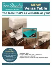 SINGER (older models) Sew Steady Versa Table 16” x 13.5” or Extend to 16” x 27”