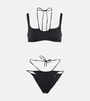 [Off-White] Off-White Cross Coulisse bikini AU 10 black