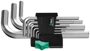 Wera 950/9 Hex-Plus L-Key Set Metric Chrome-Plated 9 Pce 021406