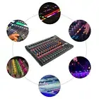 12-Channel Mixing Console Live Studio Audio DJ Mixer Sound Board USB Interface