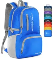 Lightweight Packable Backpack - 35L Light Foldable Hiking Small Dark Blue