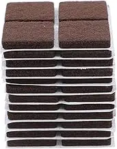 Homoyoyo 48pcs Self Stick Felt Chair Pads for Hardwood Floors Non Slip Furniture Protectors Durable Thickened Felt Floor Protectors Noise Reduction Pads for Chair Legs and Tables