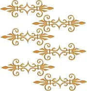 Angoily 6pcs Flower Embroidery Appliques Patches for Traditional Costumes Retro Floral Embellishments for Stage Performances and Historical Clothing Decor