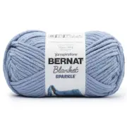 Bernat Blanket Sparkle Yarn-Dusty Blue (Pack of 2 Skein)