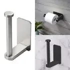 Self-Adhesive Toilet Paper Roll Holder Wall Mounted Without Drilling Bathroom