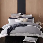 Logan & Mason Essex Quilt Cover Set Queen Navy