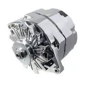 Aeroflow GM Chrome 140 Amp 1 Or 3 Wire Chev Style Alternator AF4870-1140