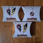 Deadpool & Wolverine Dave & Busters Key Chain, Enamel Pin & Friendship Bracelets