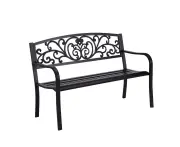 Levede Cast Iron Garden Bench Seat Outdoor Furniture Patio Benches Lounge Chair