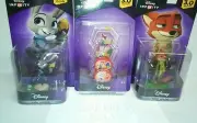 DISNEY INFINITY 3.0 Zootopia Power Disc Set Pack & Nick Wilde, Judy Hopps Bundle