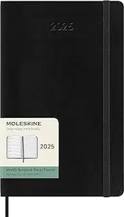 MOLESKINE- 2025-12 Month Weekly Notebook Soft Cover Diary - Large - Black