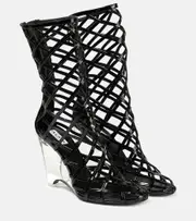 Alaïa Leather wedge ankle boots