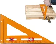 [GENERIC] Square Roofing Carpenter, Square Carpenter Tool - Triangular Ruler Protractor 2 in 1 - Triangle Measuring Ruler, Position Tracing Ruler, Positi Precision Marking Ruler