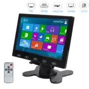 7'' TFT LCD Display CCTV Security Monitor RCA/AV/VGA/HDMI 1080P DVD PC Screen