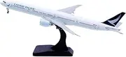 Pre-Built Model Aircraft 18CM for Cathay Pacific B777-300ER NC B-KQT Flaps Miniature Aircraft 1:400 Scale Metal Airplane Model with Base Miniature Airplane Model