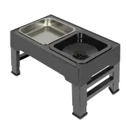 PaWz Elevated Pet Feeder with Steel Non-Slip Bowl