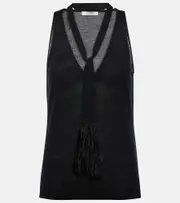 [Dorothee Schumacher] Dorothee Schumacher Refined Essentials wool and cotton tank top AU 8 black