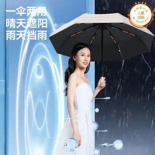 全自動雨傘女男士晴雨兩用加大號加固防曬抗UV遮陽摺疊遮陽傘