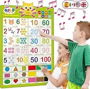 LVAP Talking Number Poster for Toddlers - English & Spanish Learning for Toddlers. Numbers, Colors, Songs! Educational Toys for 2 Year Old Kids and Older. Best Learning & Education Toys