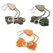 Hanging Tent Pulley Rope Lifting Pulley Hook Ratchet Hanger Camping Stop Buckles