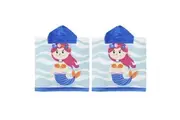 2x Onkaparinga Kids 60x120cm Soft Absorbent Hooded Beach Swimming Towel Mermaid
