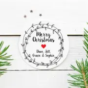 Personalised Christmas sticker labels