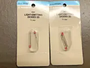 Radio Shack 272-026A red light emitting Diodes (4), NEW in original package