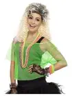 Smiffys Fishnet Top, Neon Green (Size S-M)