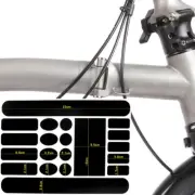Vinyl Frame Protective Patch Set For BROMPTON folding bike