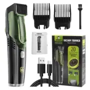 Washable Electric Vacuum Beard Trimmer for Men Wet Dry Face Style Clipper Auto S