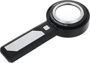 WEKAMOS Handheld LED Magnifier with Light Dual Lens Reading Magnifying Glass for Jewelry Coins Books Compact Design for for Seniors and Close Work