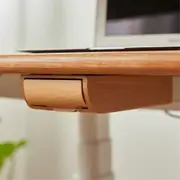 Convenient Storage Box Natural Decoration Under Desk Hidden Drawer Home Storage Stationery Container Wooden Storage,B