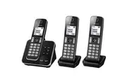 Panasonic KX-TGD323ALB Triple Cordless Phone System with Answering Machine