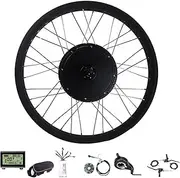 electric bike conversion kit 20/26 Inches Fat Rear Wheel E-Bike Conversion Kit, 72V 3000W Electric Bicycle Motor Kit W/LCD Display, Controller E-Bike Cycling Hub Motor,Rear Wheel Modification Kit(26in