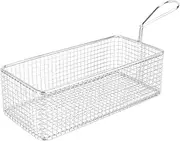 BEBEMOKO Stainless Steel Snack Basket Splatter Guard for Frying Vegetable Basket French Fry Sink Food Drainer