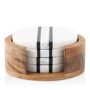 Juliska Stonewood Stripe Coaster Set