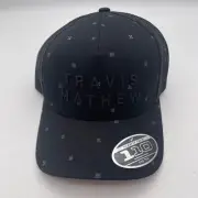Travis Mathew Shipwreck Beach Snapback Golf Hat Black NEW NWT FlexFit 110 T22