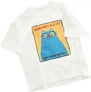 [FOV] Kids Retro F/B CAT T-Shirt, White, 110