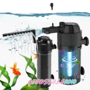 Internal Aquarium Fish Tank UV Sterilizers Filter Submersible Oxygen Water Pump